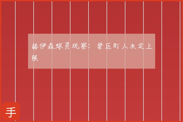 赫伊森球员观察：禁区盯人决定上限